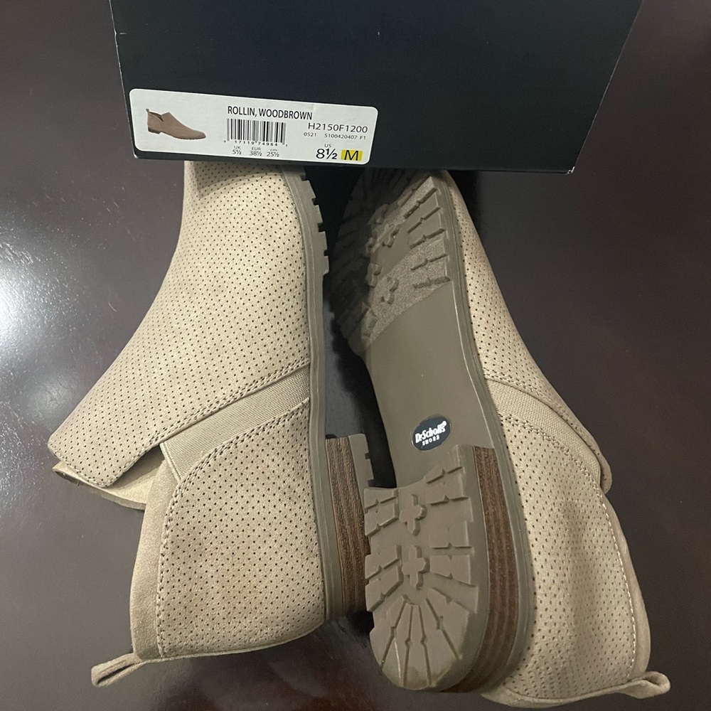 Dr Scholl’s Slip On Ankle Boots/Bootie in Woodbrown - 8.5